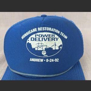SALE! 90s Hurricane Andrew Trucker Hat